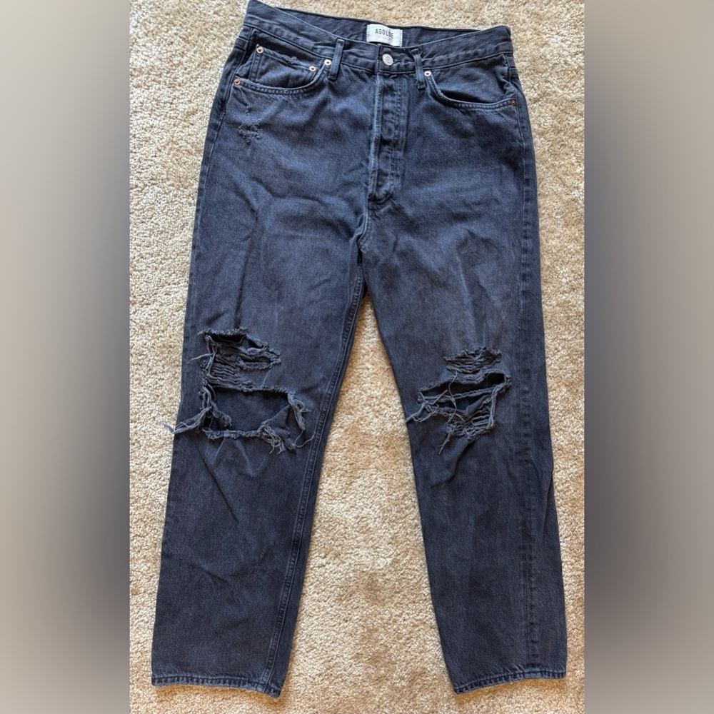 Revolve Agolde 90s Distressed Vagabond Jean - Picture 3 of 11